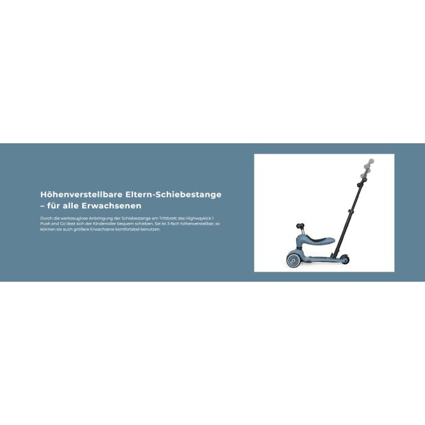 Scoot and Ride Highwaykick 1 Schiebestange natur