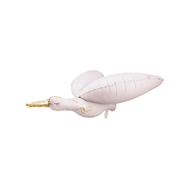 Folienballon Storch hellrosa
