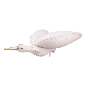 Folienballon Storch hellrosa