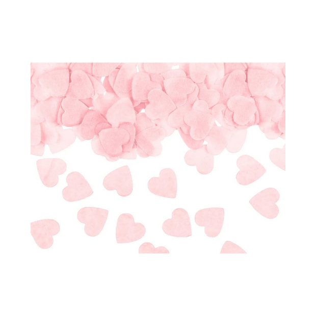Partydeco Konfetti Herzen rosa