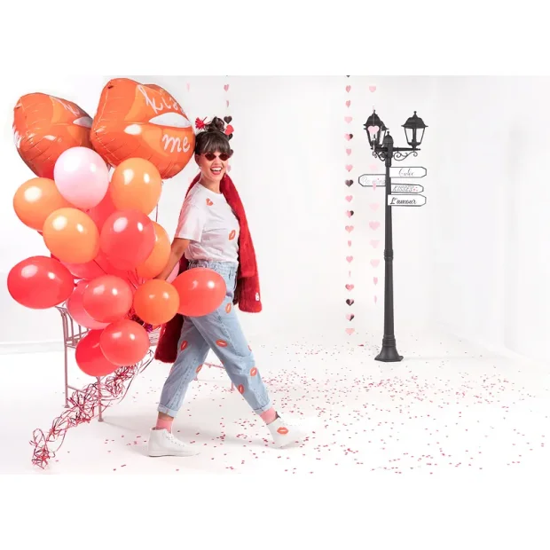 Partydeco Konfetti Herzen rosa