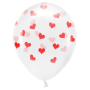 Partydeco Luftballon Herzen rot 6 Stück