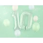 Partydeco Folienballon Zahl 0 grün