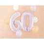 Partydeco Folienballon Zahl 0 lila