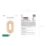 Partydeco Folienballon Zahl 0 beige