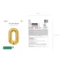 Partydeco Folienballon Zahl 0 gold
