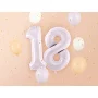 Partydeco Folienballon Zahl 1 lila