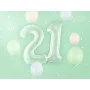 Partydeco Folienballon Zahl 2 grün