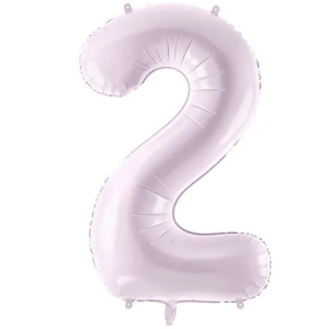 Partydeco Folienballon Zahl 2 lila