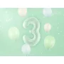 Partydeco Folienballon Zahl 3 grün