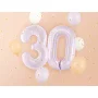 Partydeco Folienballon Zahl 3 lila
