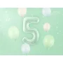 Partydeco Folienballon Zahl 5 grün