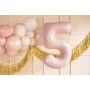 Partydeco Folienballon Zahl 5 hellrosa