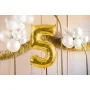 Partydeco Folienballon Zahl 5 gold