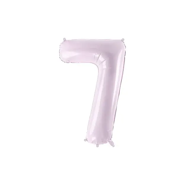 Partydeco Folienballon Zahl 7 lila