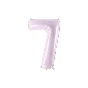 Partydeco Folienballon Zahl 7 lila
