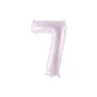 Partydeco Folienballon Zahl 7 lila