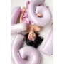 Partydeco Folienballon Zahl 7 lila