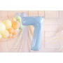 Partydeco Folienballon Zahl 7 hellblau