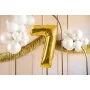 Partydeco Folienballon Zahl 7 gold