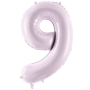 Partydeco Folienballon Zahl 9 lila