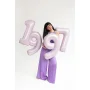 Partydeco Folienballon Zahl 9 lila