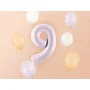 Partydeco Folienballon Zahl 9 lila