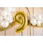 Partydeco Folienballon Zahl 9 gold