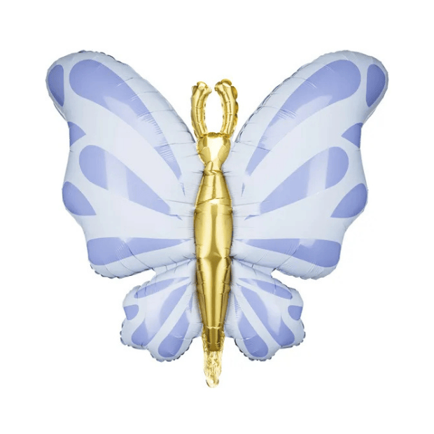 Partydeco Folienballon Schmetterling blau