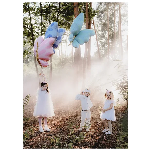 Partydeco Folienballon Schmetterling blau