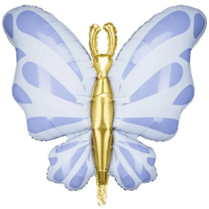 Partydeco Folienballon Schmetterling blau