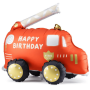Partydeco stehender Folienballon Feuerwehr