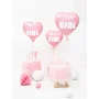 Partydeco Folienballon Herz Girl rosa