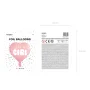 Partydeco Folienballon Herz Girl rosa