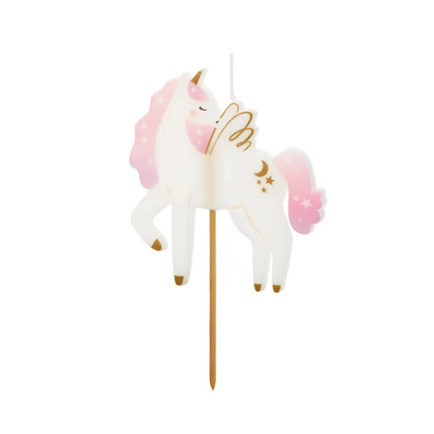 Partydeco Kuchenkerze Einhorn