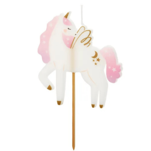 Partydeco Kuchenkerze Einhorn