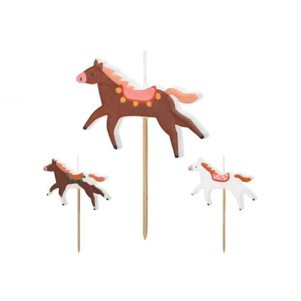 Partydeco Kuchenkerze Pferd