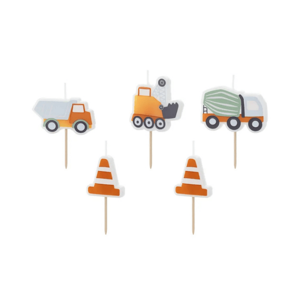 Partydeco Kuchenkerze Baustelle