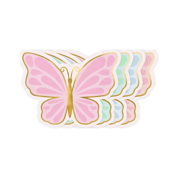 Partydeco Servietten Schmetterling