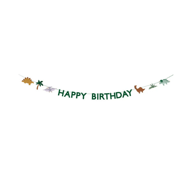 Partydeco Geburtstag Girlande Dino