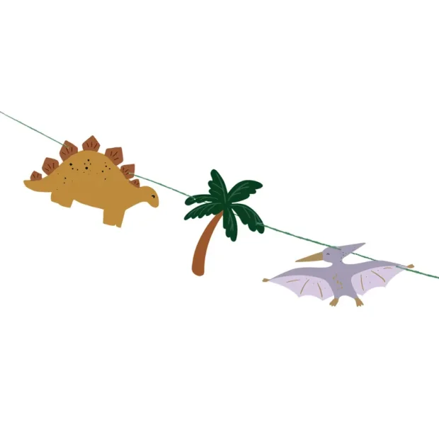 Partydeco Geburtstag Girlande Dino