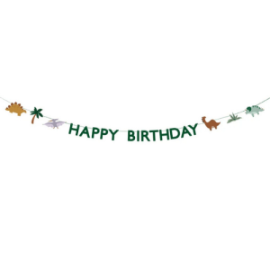 Partydeco Geburtstag Girlande Dino