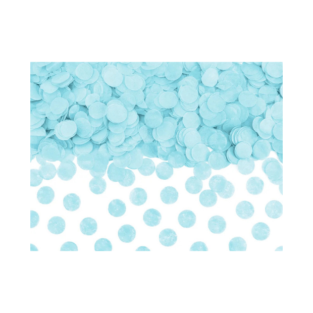 Partydeco Konfetti Kreise blau