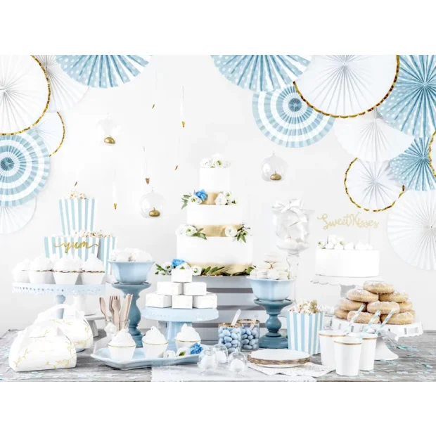 Partydeco Konfetti Kreise blau