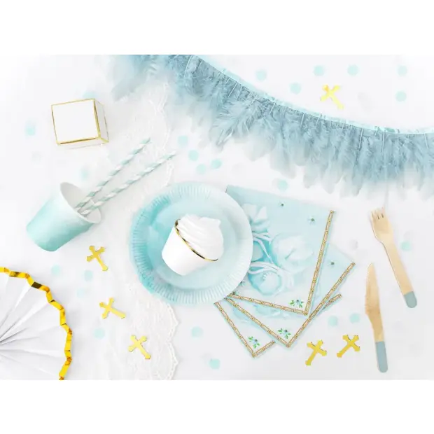 Partydeco Konfetti Kreise blau