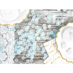 Partydeco Konfetti Kreise blau