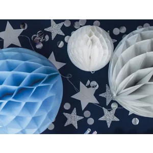 Partydeco Konfetti Kreise silber