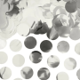 Partydeco Konfetti Kreise silber