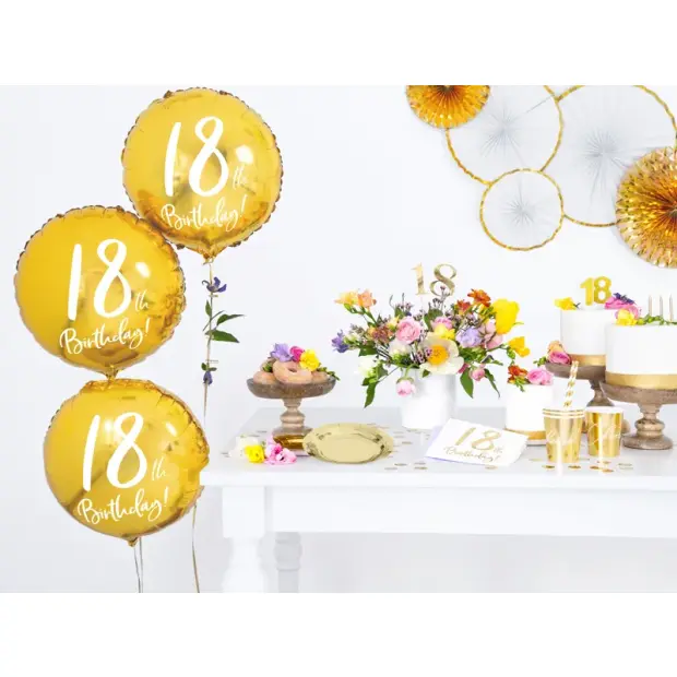 Partydeco Konfetti Kreise gold
