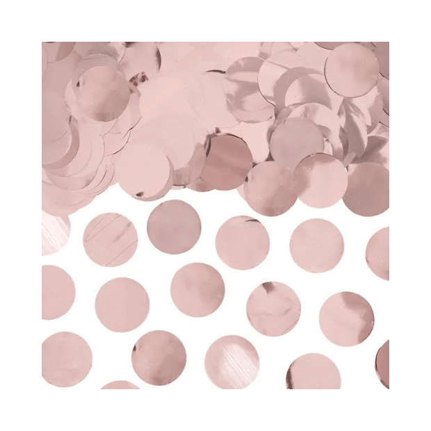 Partydeco Konfetti Kreise Rose Gold